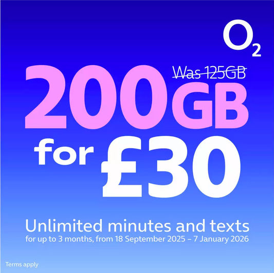O2 Pay As You Go SIM Card