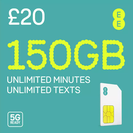 EE Sim Card 150GB Pay As You Go Sim Card