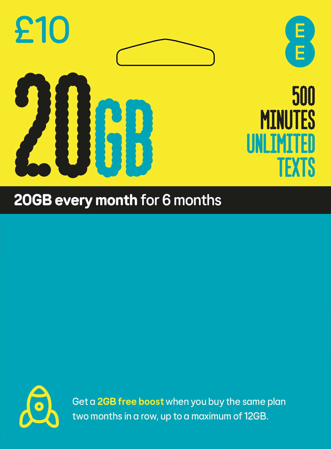 EE Sim Card 20GB Pay As You Go Sim Card