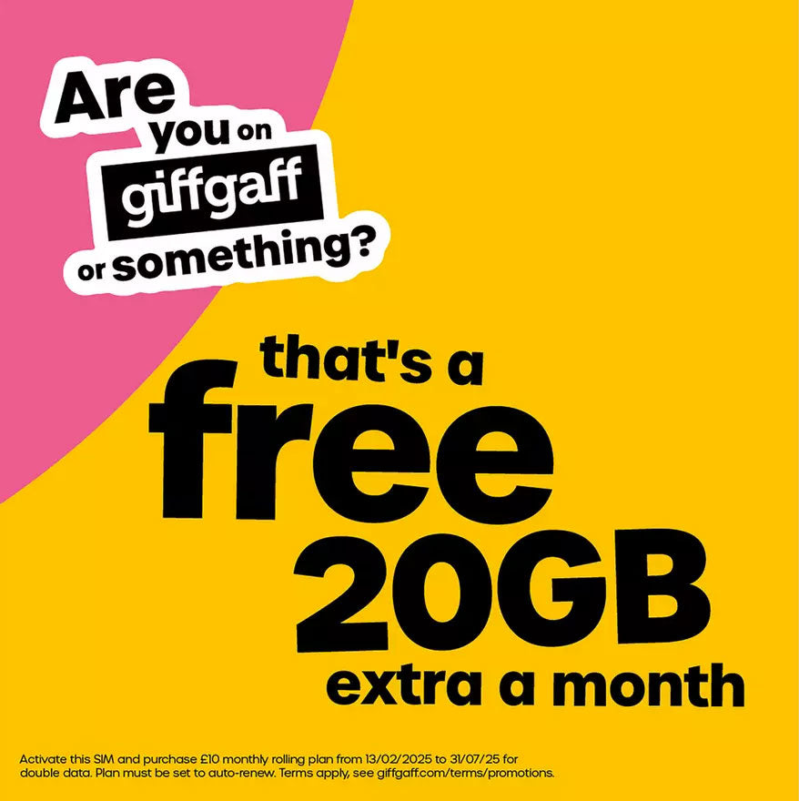 giffgaff 40GB Pay As You Go Sim Card
