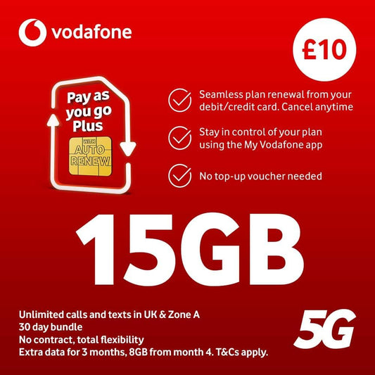 VODAFONE Pay as You Go PLUS