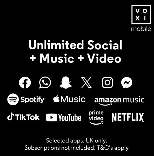 VOXI 25GB 30 Day Pay As You Go SIM Card